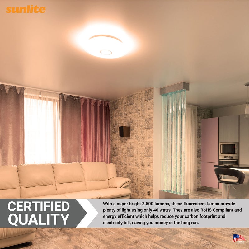 Sunlite 05023 FC16T9/WW T9 Round Fluorescent Circline Lamp, 40 Watts, 2600 Lumens, 2700K Soft White, RoHS Compliant, G10Q 4-Pin Base, 1 Pack - Image 5